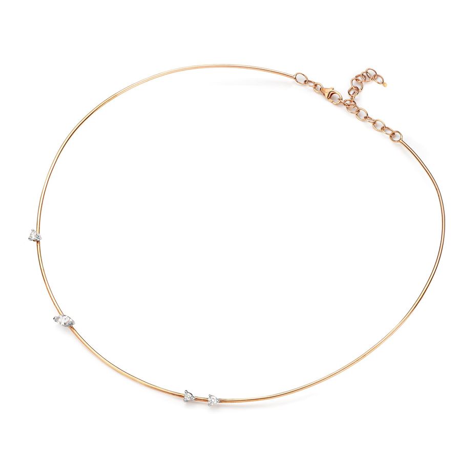 Pink gold 'Balance' necklace BALANCE | CL GIRAU9R MQ CT.0,31